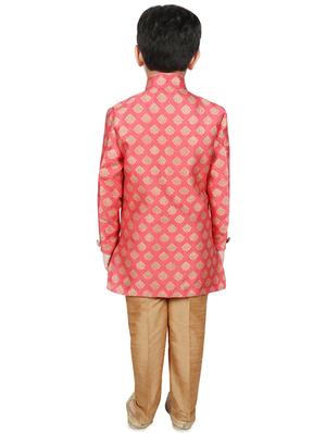 pink cotton sherwani set - 16585972 - Standard Image - 3