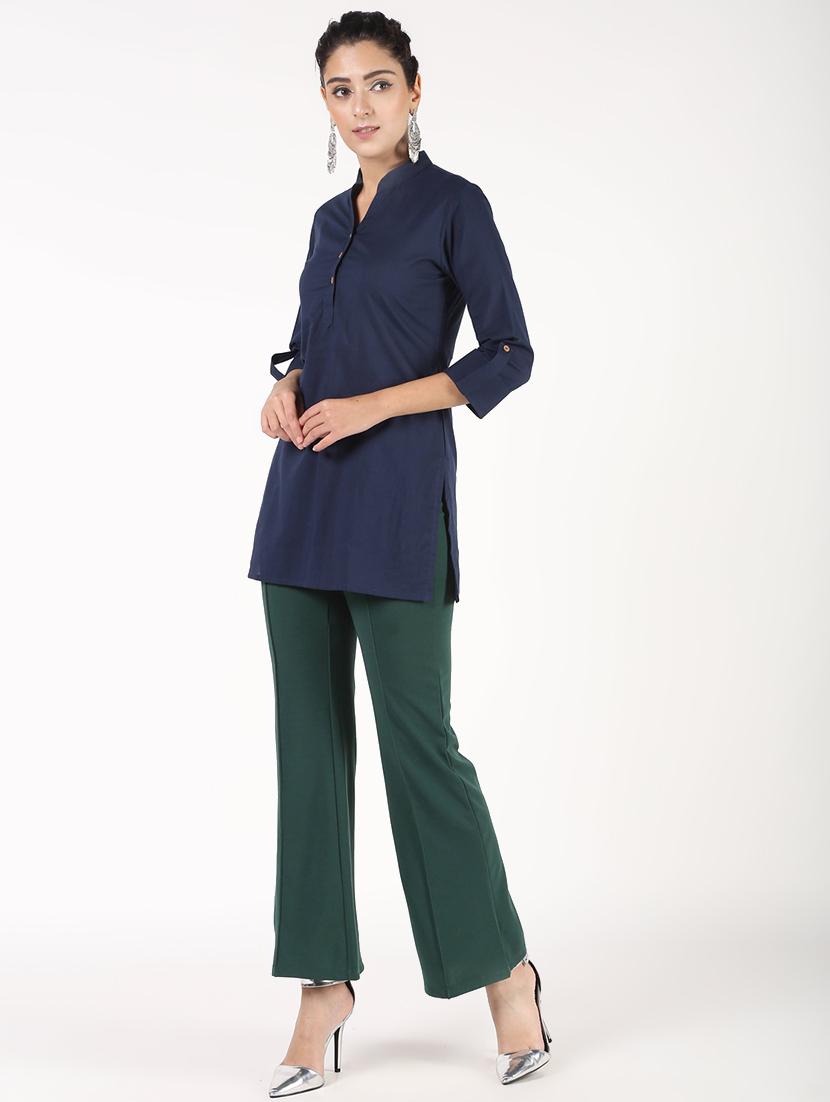 solid straight kurti - 16586324 - Zoom Image - 4