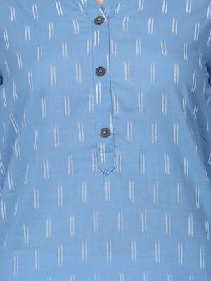 self-design straight kurta - 16587083 - Standard Image - 4