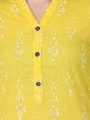 ikat print straight kurta - 16587084 - Standard Image - 4