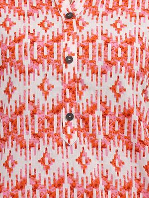 abstract printed straight kurta - 16587099 - Standard Image - 4