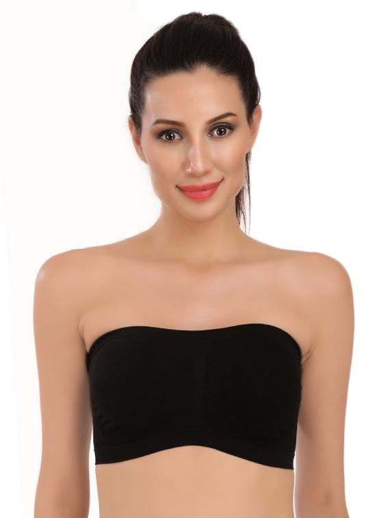 set of 2 solid tube bra - 16587370 - Zoom Image - 4