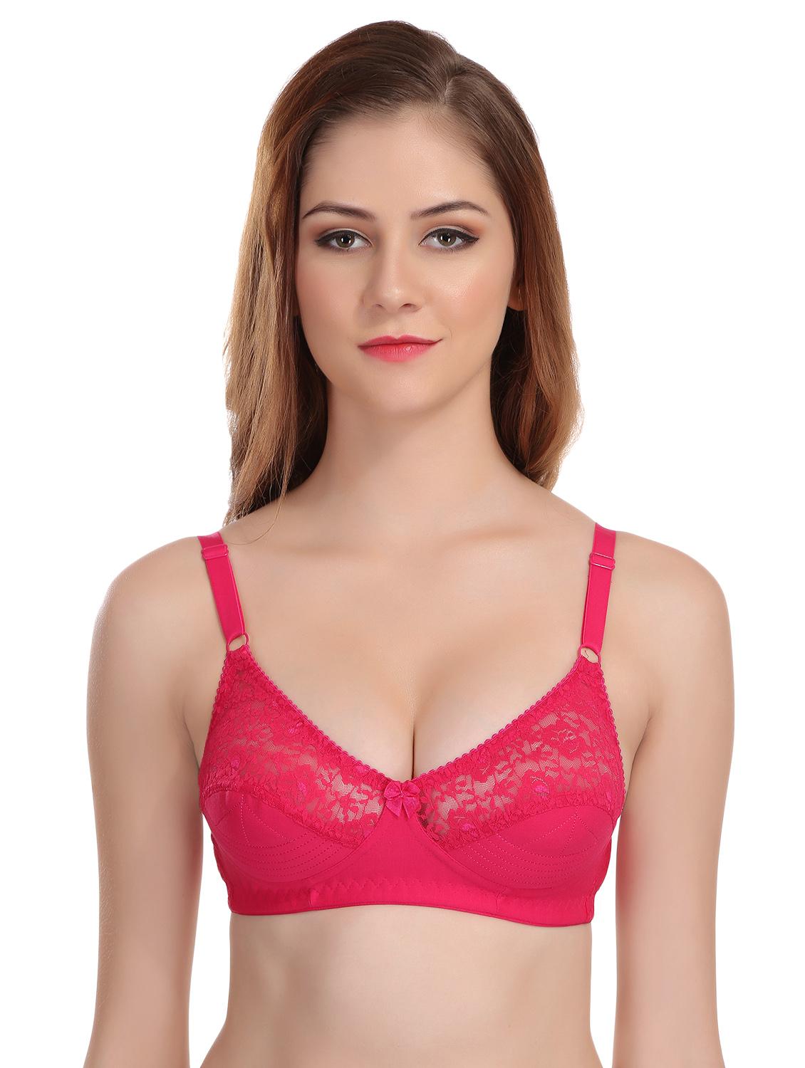set of 2 bow patch floral bra - 16587384 - Zoom Image - 2