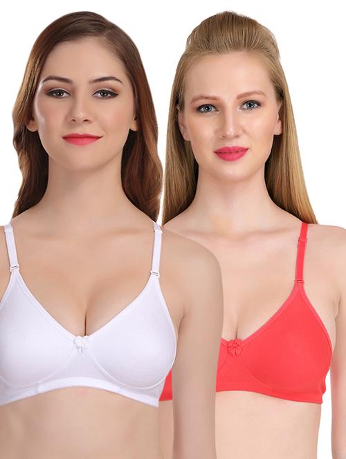 set of 2 bow patch bra - 16587454 - Standard Image - 1