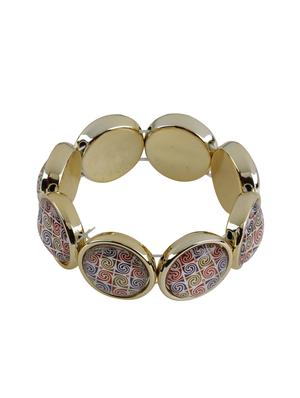 multi colored metal bangle bracelet - 16587549 - Standard Image - 2