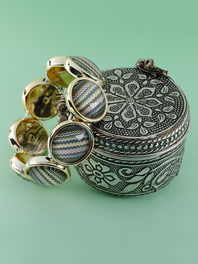 multi colored metal bangle bracelet - 16587552 - Zoom Image - 1