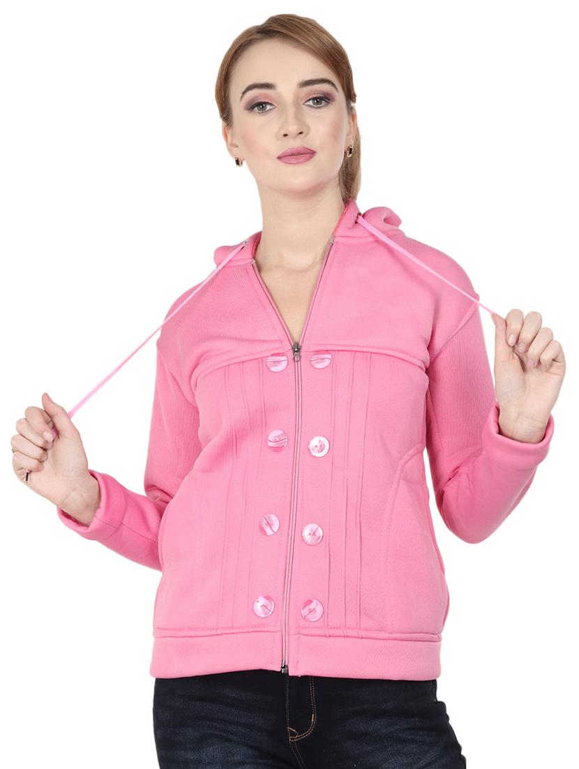 pocket patch button detail hooded jacket - 16588620 - Zoom Image - 1