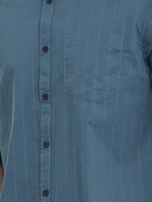 blue striped casual shirt - 16589000 - Standard Image - 5