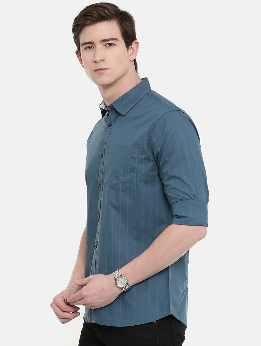 blue striped casual shirt - 16589000 - Zoom Image - 2
