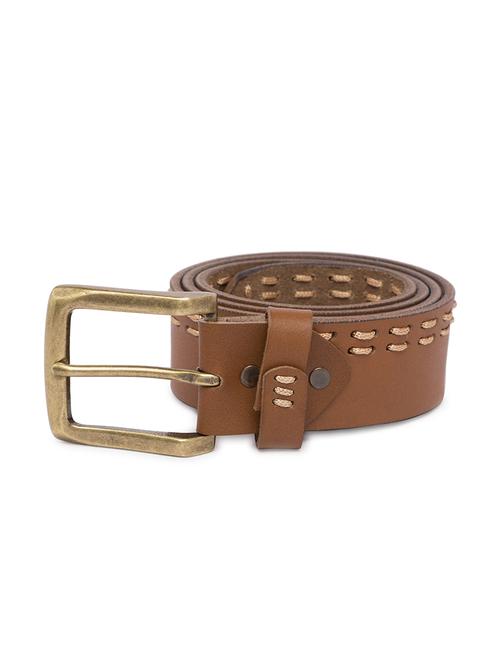 brown leather belt - 16589011 - Standard Image - 1