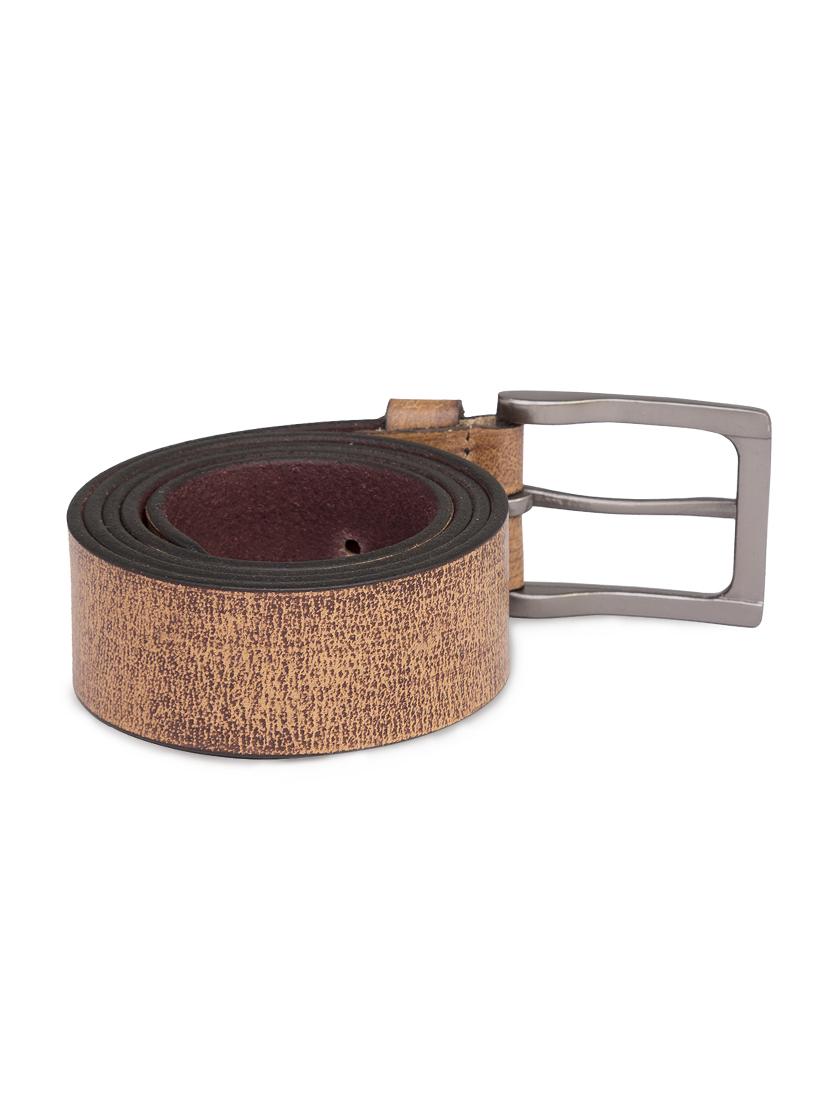 brown leather belt - 16589024 - Zoom Image - 3