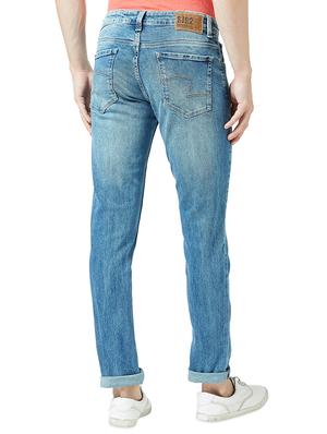 blue light washed denim jeans - 16589037 - Standard Image - 3