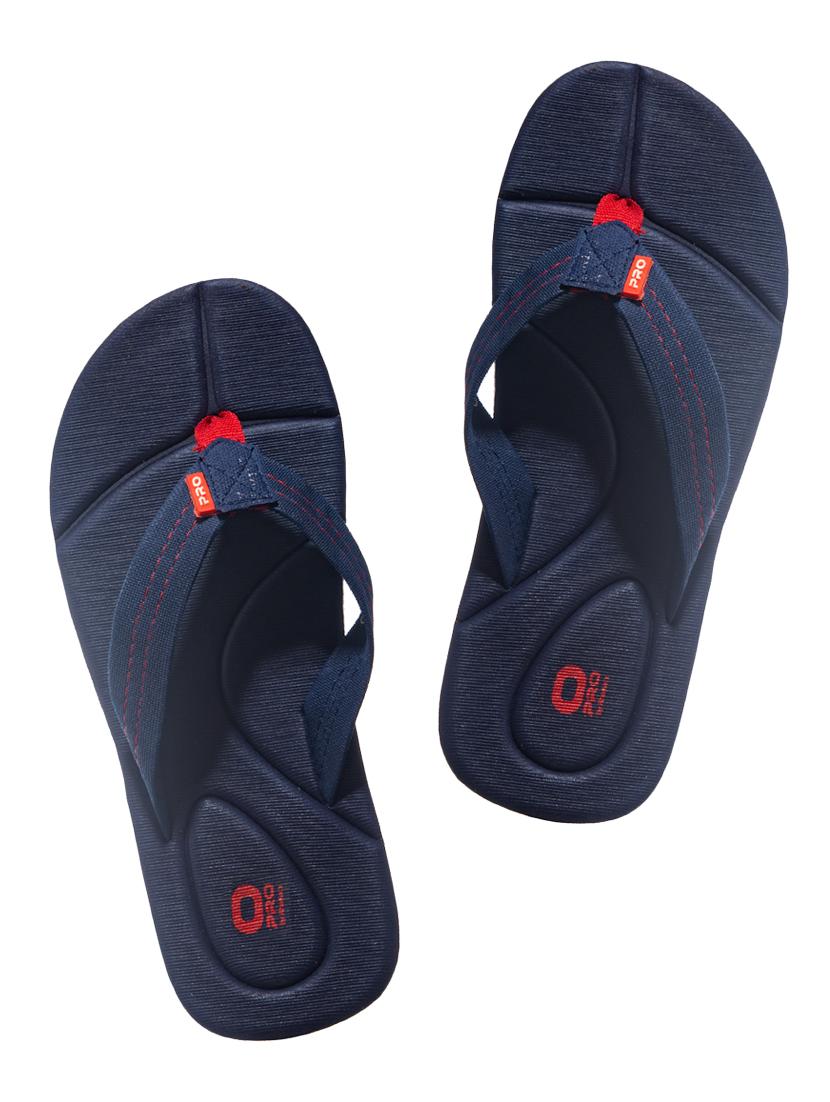 navy toe separator flip flops - 16589078 - Zoom Image - 1