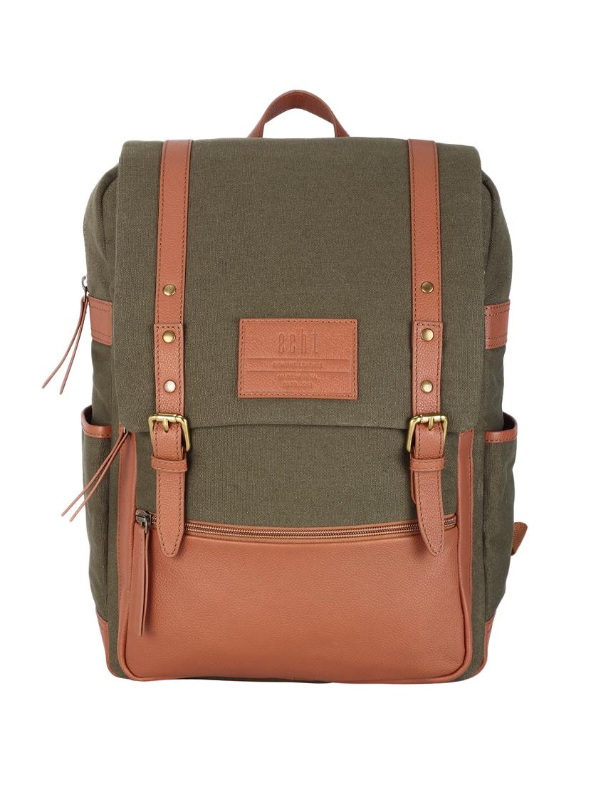 olive tan canvas backpack - 16589082 - Zoom Image - 1