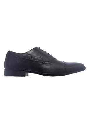 black leather lace-up oxfords - 16589108 - Standard Image - 2
