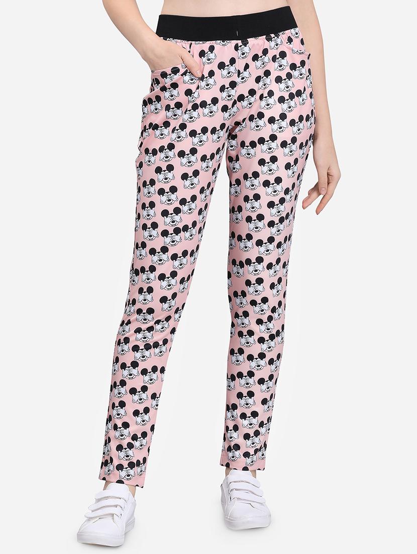 high rise quirky printed track pant - 16589669 - Zoom Image - 1