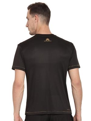 black solid t-shirt - 16590773 - Standard Image - 3