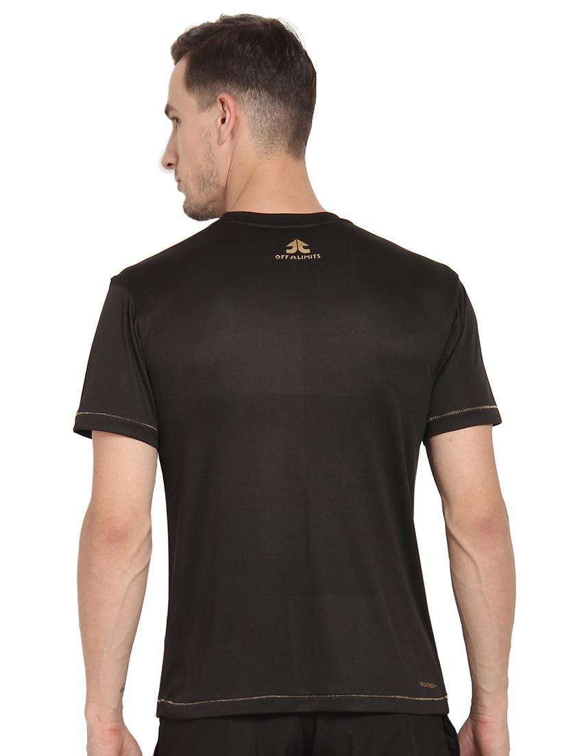 black solid t-shirt - 16590773 - Zoom Image - 3