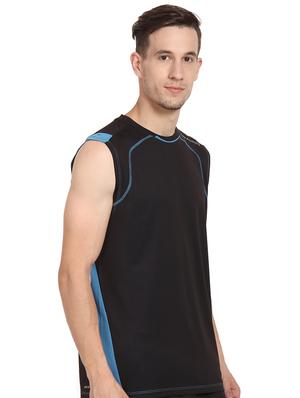 black color block t-shirt - 16590777 - Standard Image - 2
