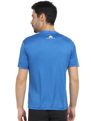 blue chest printed t-shirt - 16590782 - Standard Image - 3