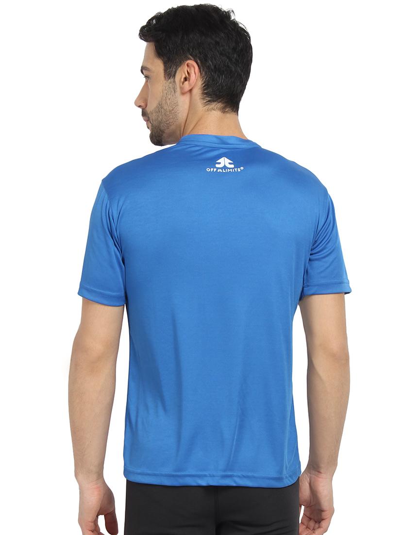 blue chest printed t-shirt - 16590782 - Zoom Image - 3