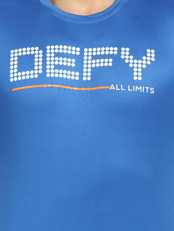 blue chest printed t-shirt - 16590782 - Zoom Image - 5