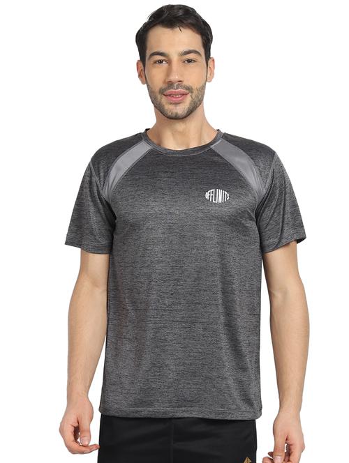 grey solid t-shirt - 16590788 - Standard Image - 1