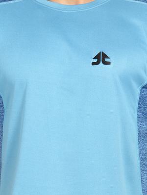 blue solid t-shirt - 16590789 - Standard Image - 5