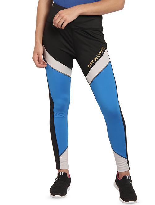 high rise color block sports legging - 16591190 - Standard Image - 1