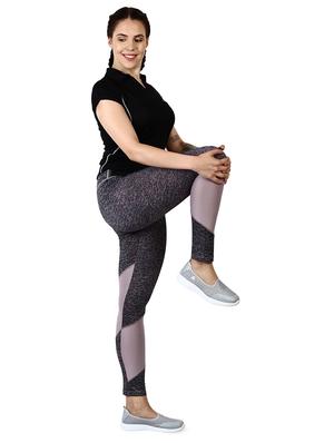 high rise color block leggings - 16591193 - Standard Image - 4