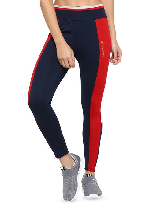 high rise color block sports legging - 16591198 - Standard Image - 1