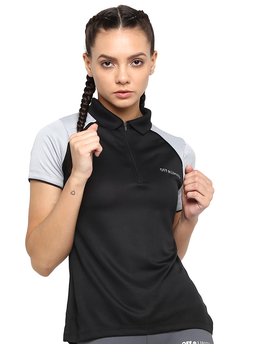 raglan sleeved color block tee - 16591231 - Zoom Image - 1