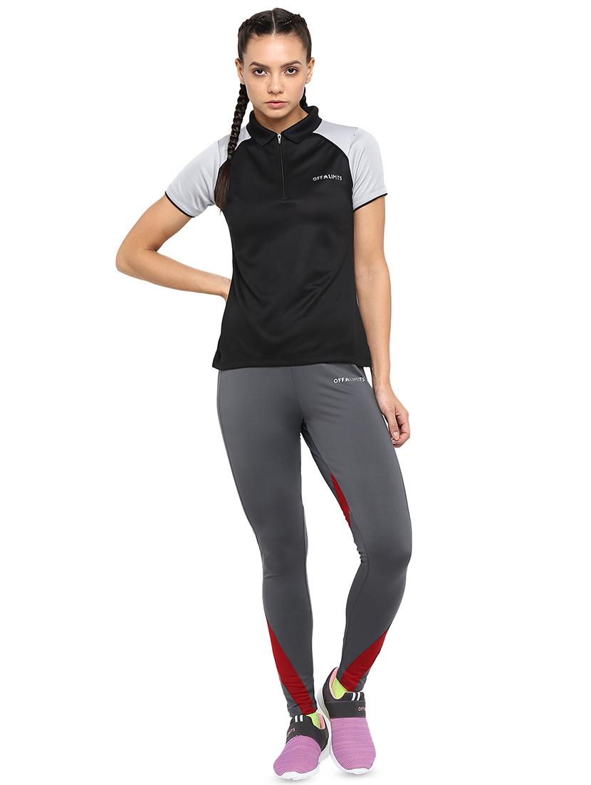 raglan sleeved color block tee - 16591231 - Zoom Image - 4