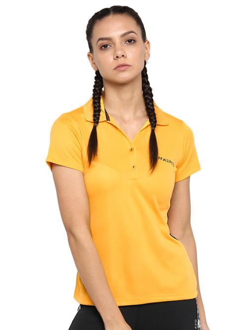 polo neck solid tee - 16591238 - Standard Image - 1