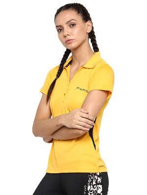 polo neck solid tee - 16591238 - Standard Image - 2