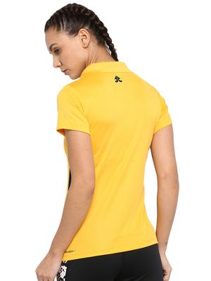 polo neck solid tee - 16591238 - Standard Image - 3