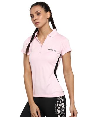 polo neck solid tee - 16591239 - Standard Image - 2