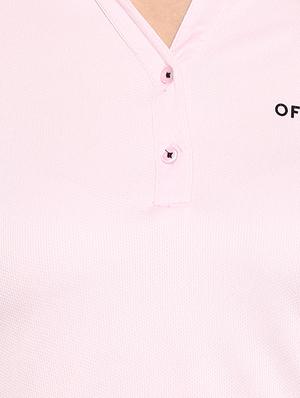 polo neck solid tee - 16591239 - Standard Image - 5