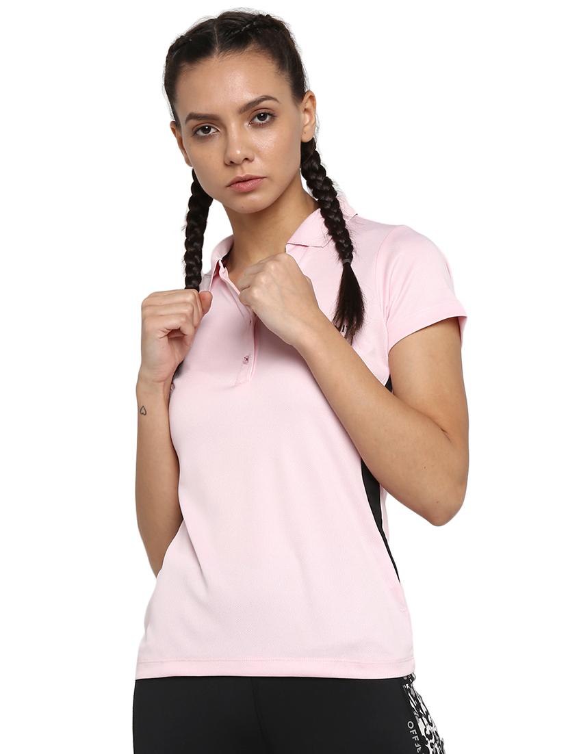 polo neck solid tee - 16591239 - Zoom Image - 1