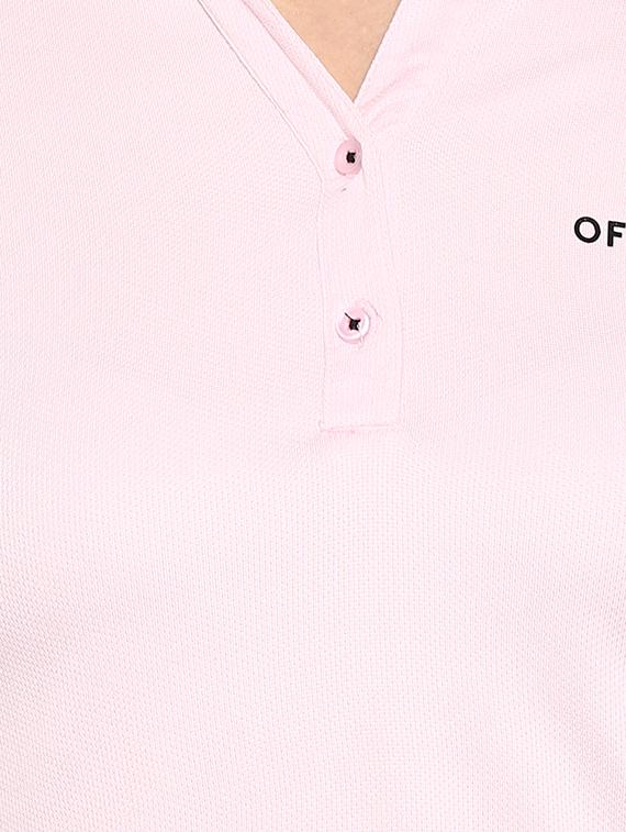 polo neck solid tee - 16591239 - Zoom Image - 5