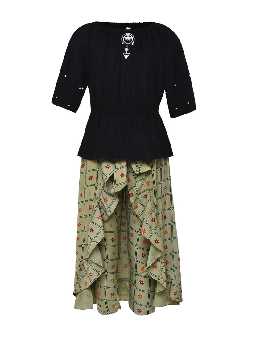 embellished ruffled full length set - 16591325 - Zoom Image - 1
