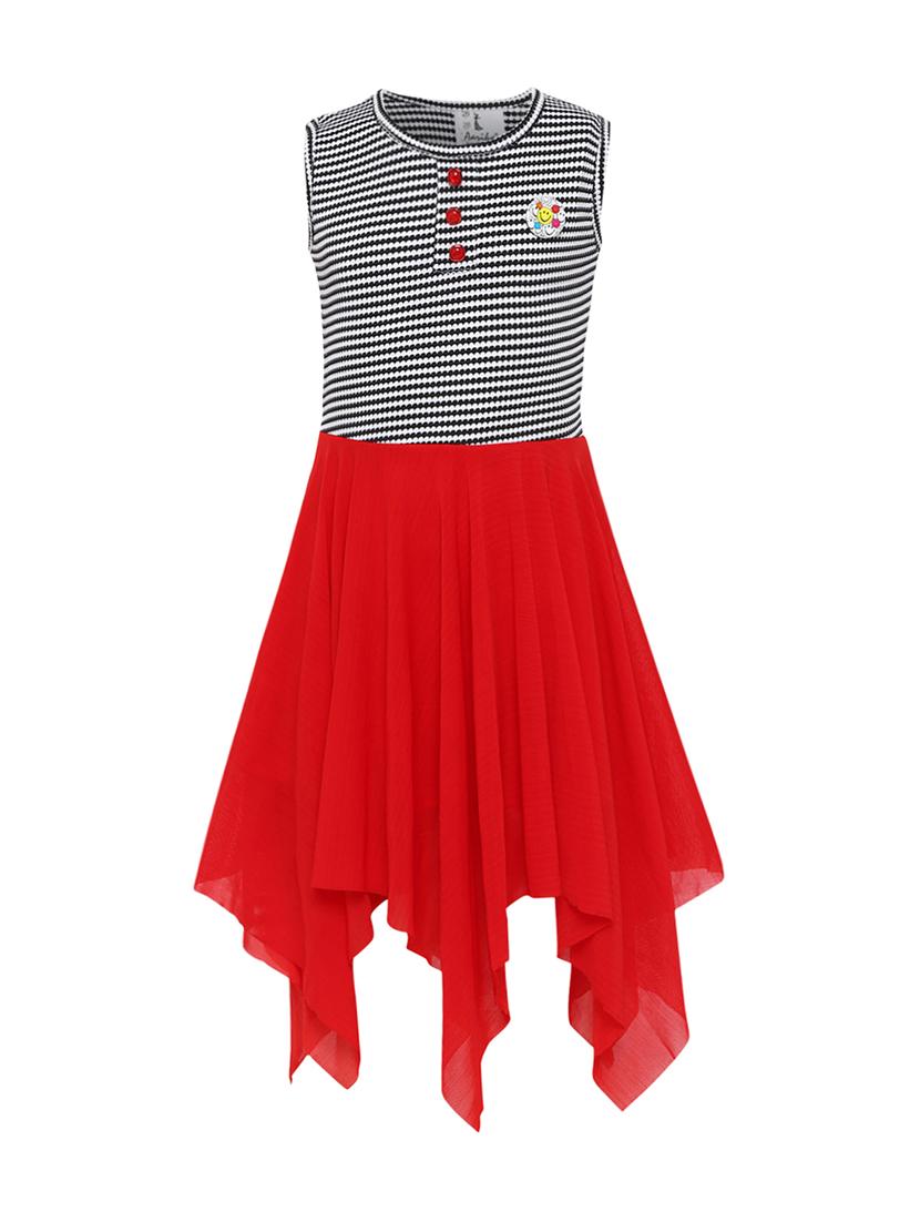 red asymmetric frock - 16591339 - Zoom Image - 1