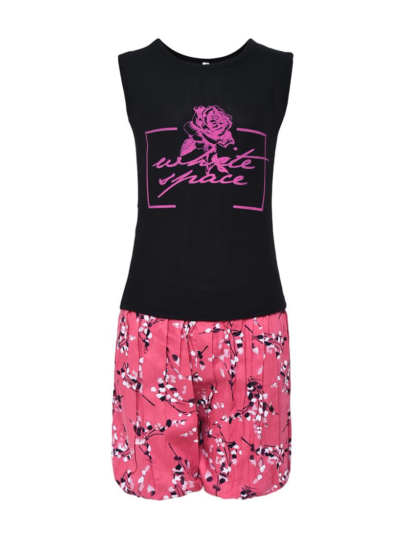 pink rayon shorts set - 16591345 - Zoom Image - 1