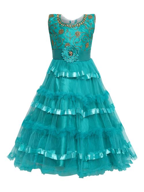 green net party gown - 16591365 - Standard Image - 1