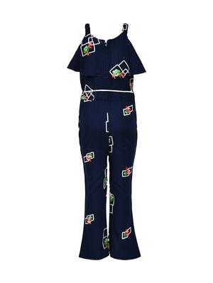 navy blue rayon jumpsuit - 16591447 - Standard Image - 2