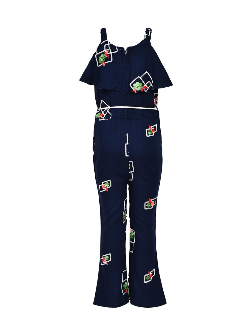 navy blue rayon jumpsuit - 16591447 - Zoom Image - 2