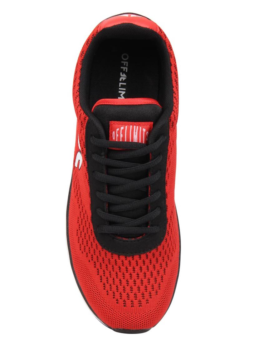 red mesh lace up sport shoe - 16591604 - Zoom Image - 3