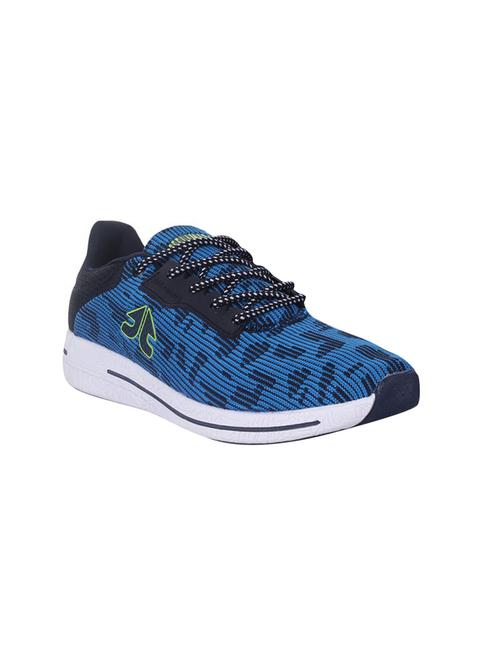navy fabric lace up sport shoe - 16591622 - Standard Image - 1