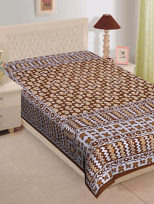 cotton printed single bedsheet - 16591654 - Standard Image - 1