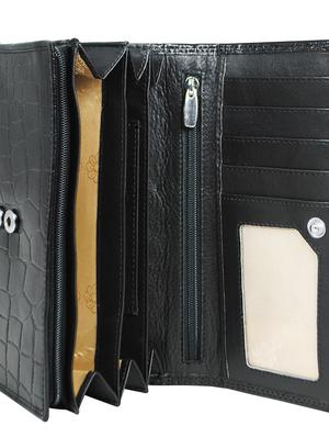 black leather wallet - 16592010 - Standard Image - 3